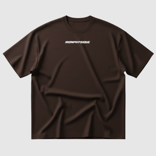 Camiseta Oversized - Marrom