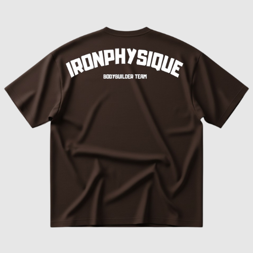 Camiseta Oversized - Marrom