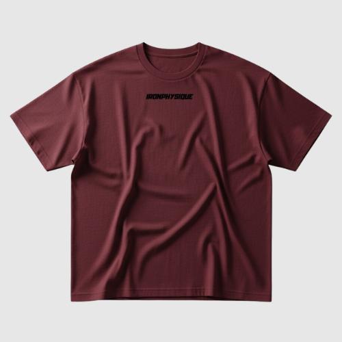 Camiseta Oversized - Bordo