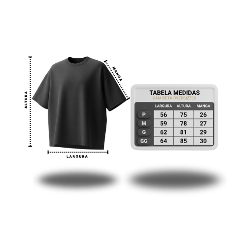 Camiseta Oversized - Bordo